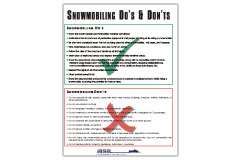 Snowmobiler’s Do’s & Don’ts poster