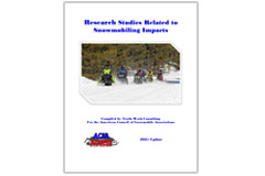 Research Studies Related to Snowmobiling Impacts